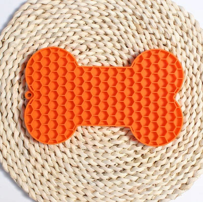 Bone Silicone Licking Dog Slow Food Mat